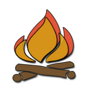 Free Clipart Image of a Campfire Icon. Click Here to Get Free Images at Clipart Guide.com