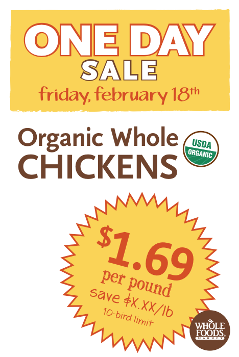 One Day Chicken Sale