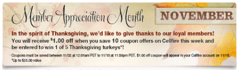 Cellfire Member Appreciation Month