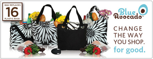 $10 for $20 Worth of Reusable Grocery Bags from Blue Avacado